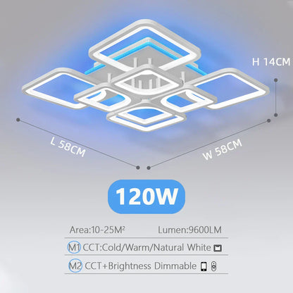 DecorBites™ LED Ceiling Chandelier with Dimmable Light for Home Decor