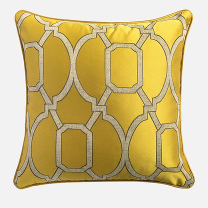 DecorBites™ Baroque Floral Geometry Jacquard Cushion Covers - European Classical Decor, 45x45cm