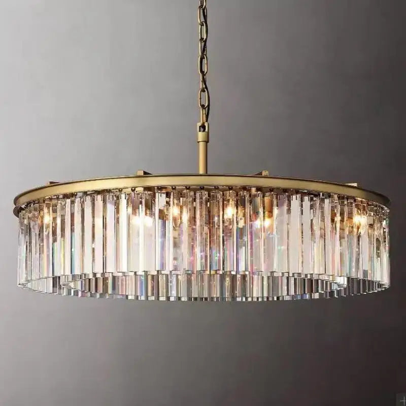 Crystal Gold Black Pendant D100cm 16-Light