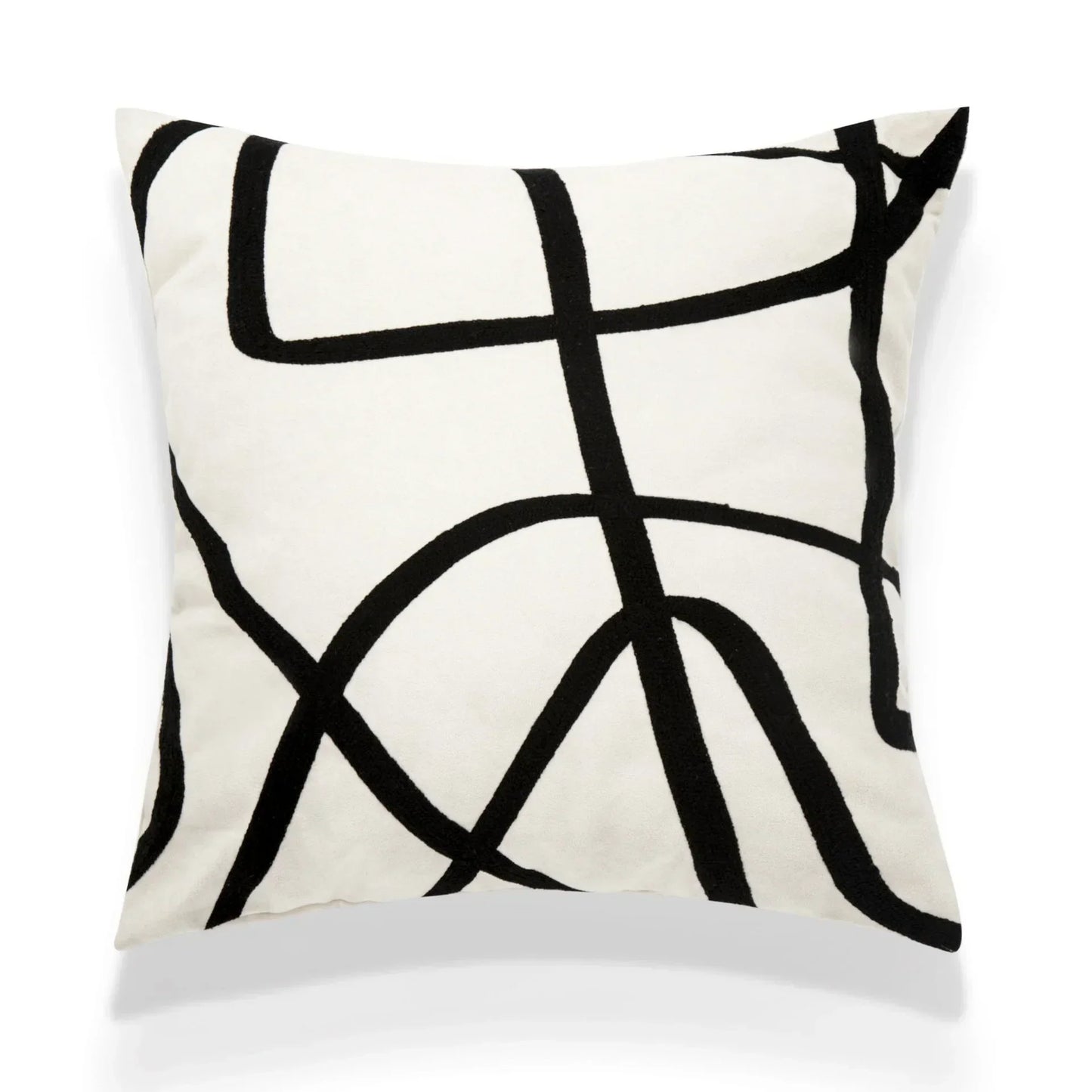 DecorBites™ Geometric Embroidery Cushion Covers: Nordic Modern Decorative Pillowcase for Living Room