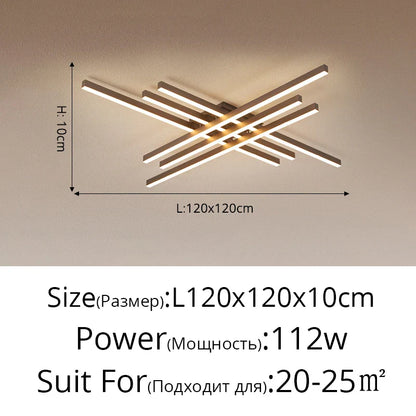 DecorBites™ Gold Black Aluminum LED Chandeliers for Bedroom Dining Living Room Lighting