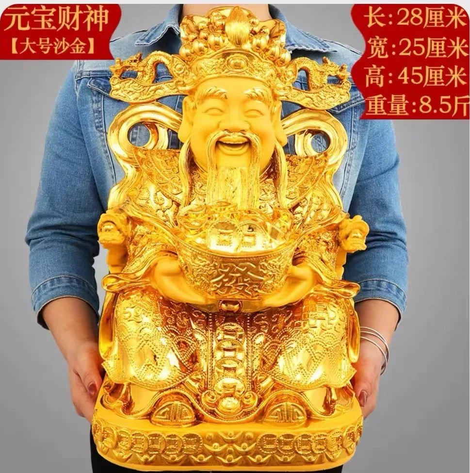 Gold Wealth Resin Statue