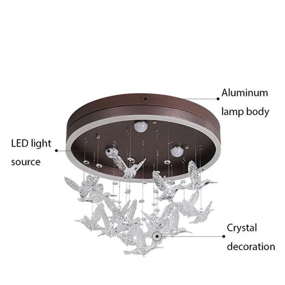 DecorBites™ Dancing Girl LED Chandelier: Modern Kids Room Light, Cartoon Ceiling Lamp