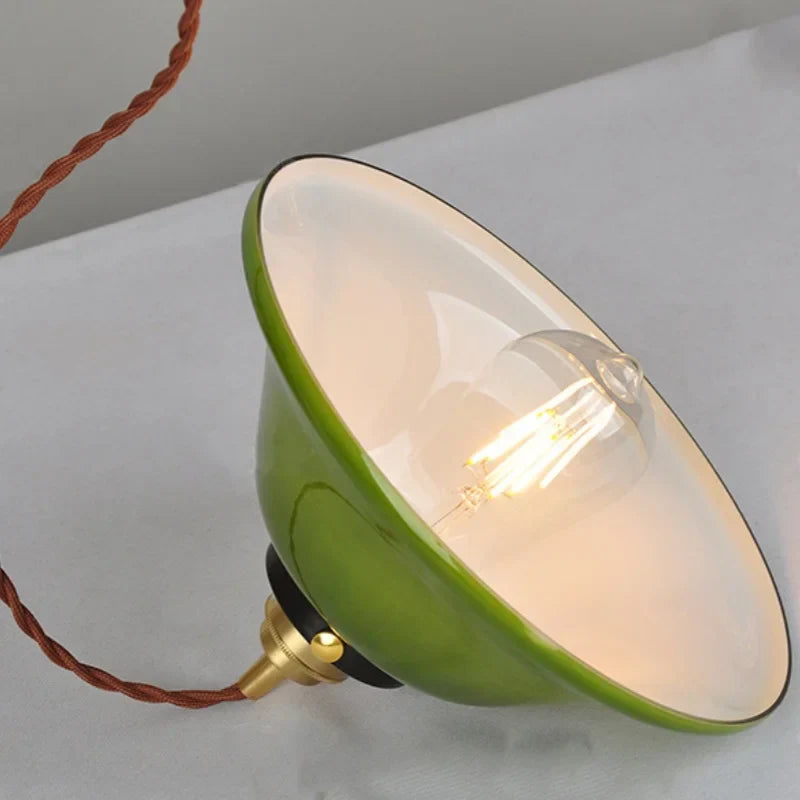 Green Glass LED Pendant