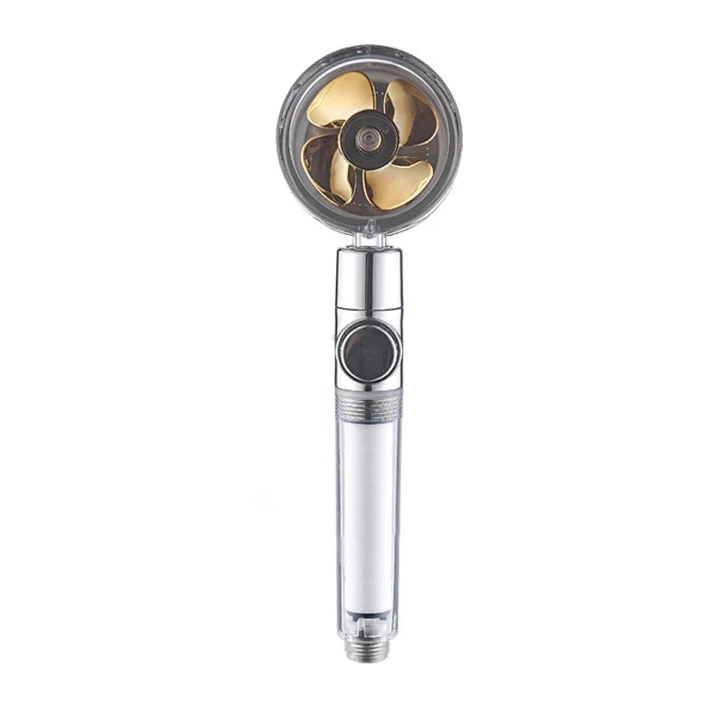 Rotating Water-Saving Shower Head