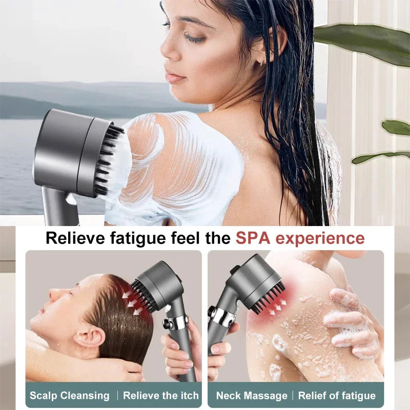 Chrome Filter Massage Showerhead