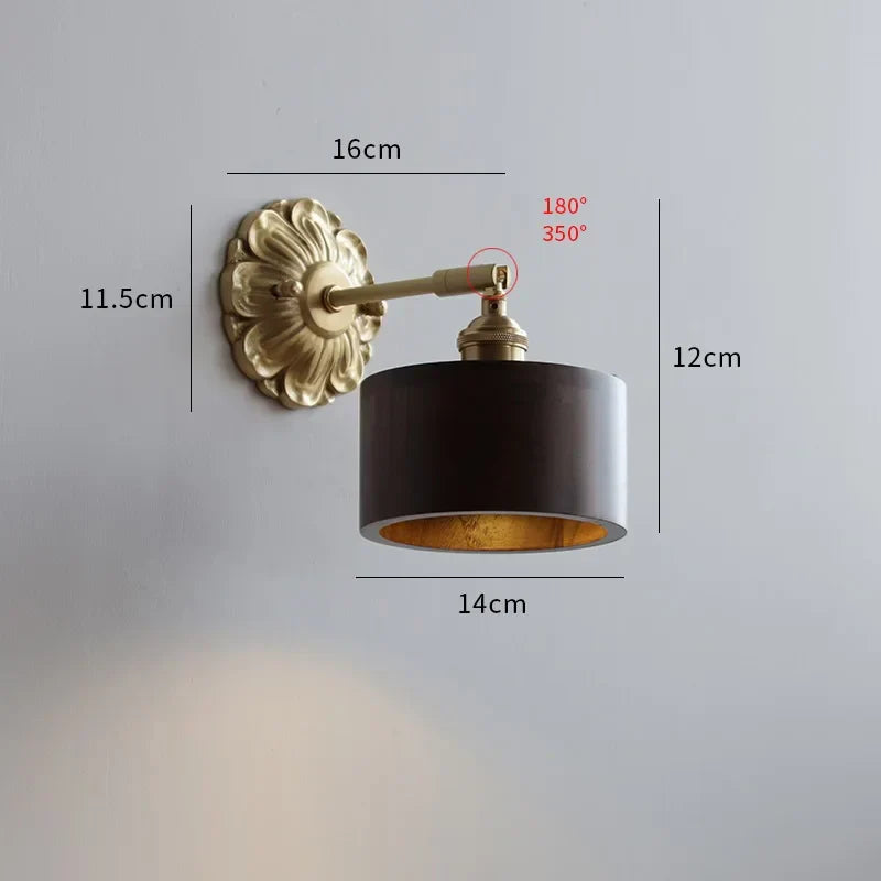 Green Glass Wall Lamp Copper Base Vibrant Hue