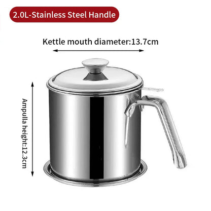 DecorBites™ Deep Fryer Pot with Strainer, Kitchen Cooking Tool for Frying Chicken and French Fries