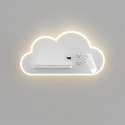 DecorBites™ LED Bed Lamp with Wireless Phone Charging and USB, Multi-Function Wall Light