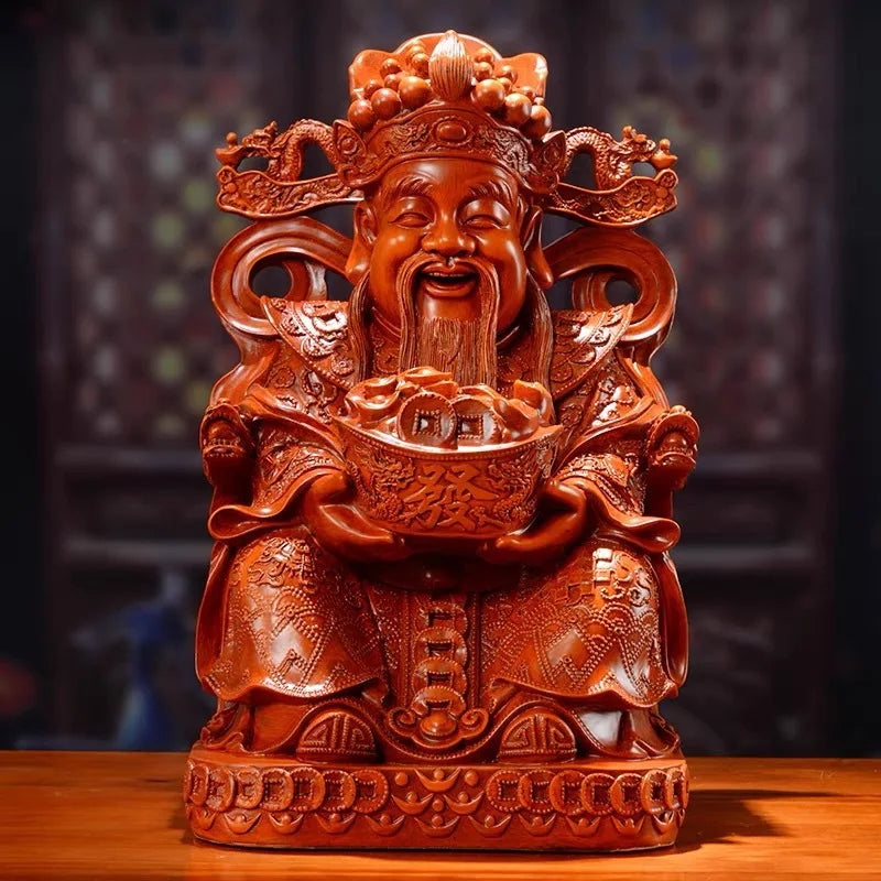 Gold Wealth Resin Statue