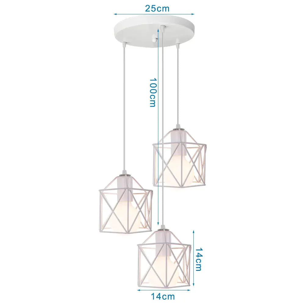 DecorBites™ Iron Frame Retro Led Pendant Light for Kitchen Dining Living Room