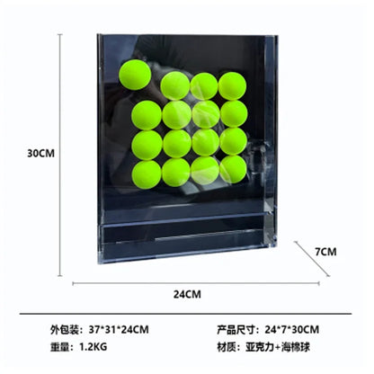 DecorBites™ Geometric Abstract Acrylic Ball Ornament in Decorative Painting Frame