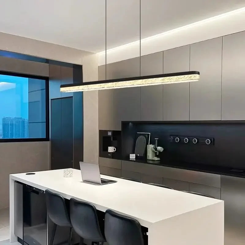 Brushed Gold LED Chandelier