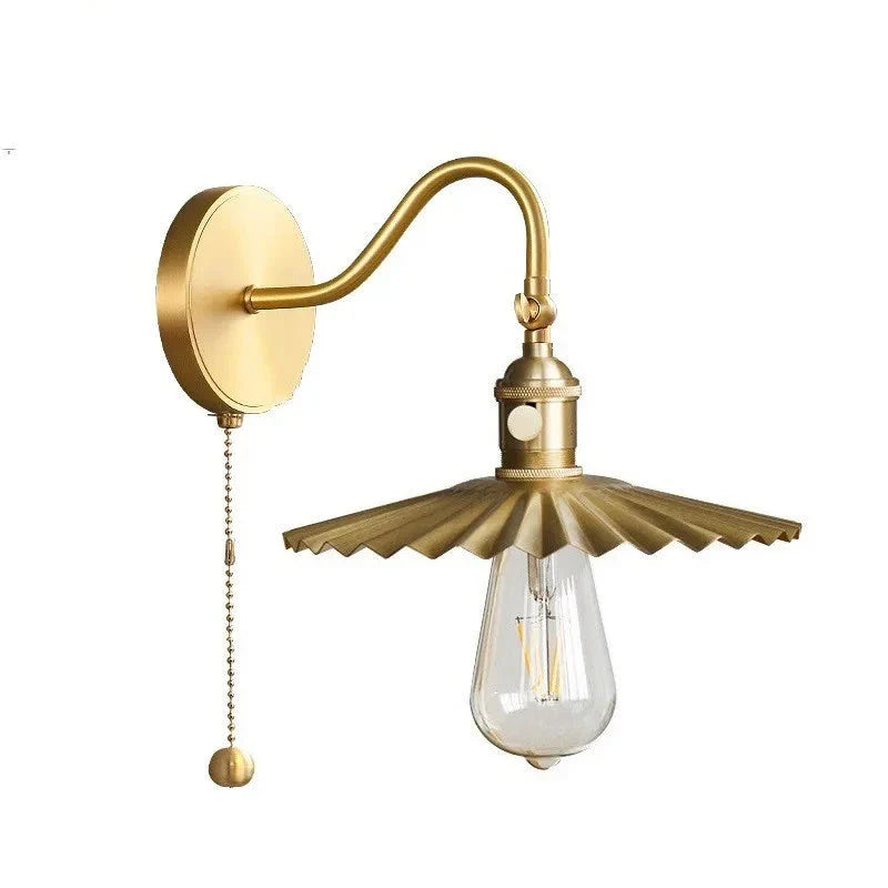 DecorBites™ Adjustable Copper Wall Sconce Edison Lamp LED - Modern Bedroom Bathroom Light