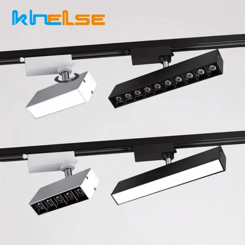 DecorBites™ 30W LED Linear Grille Track Spotlights for Living Room and Store Track Lighting
