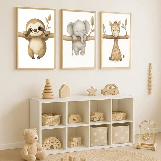 Animal Nursery Wall Art Prints