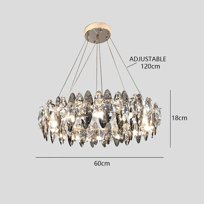 DecorBites™ Crystal Dimmable LED Pendant Lights: Modern Indoor Artistic Hanging Lamps