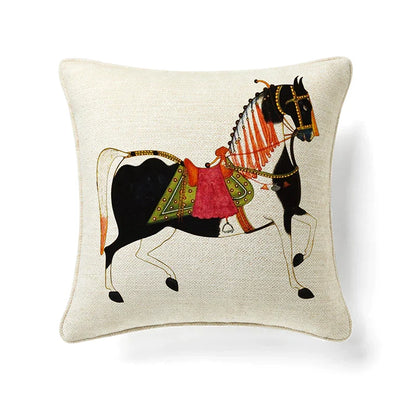 DecorBites™ Circular Swallows Floral Pillow Covers - Spring 2023 Collection