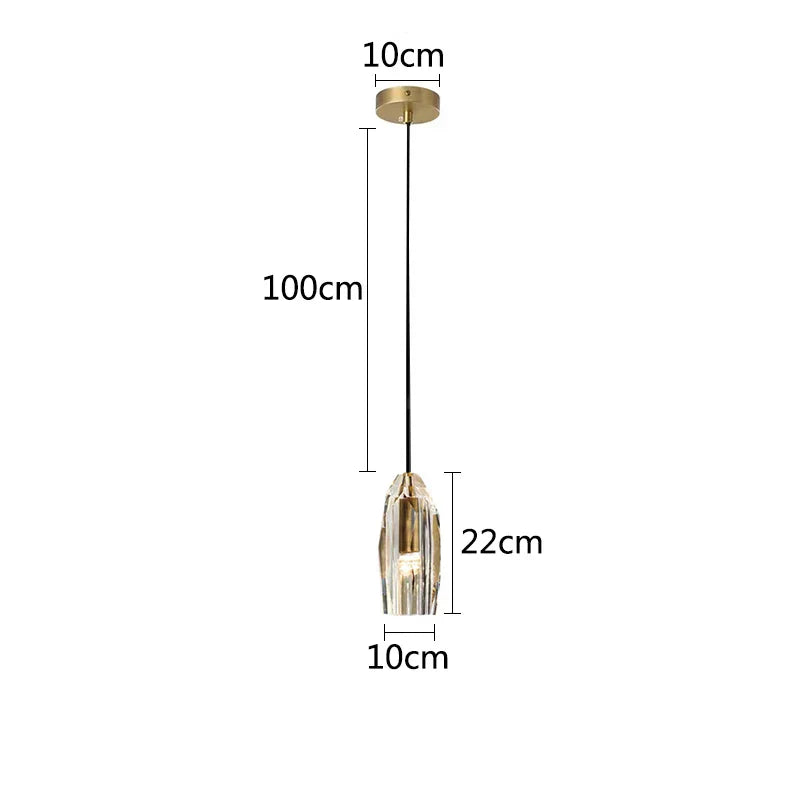 DecorBites™ Crystal Copper Chandelier: Elegant American Design for Living Room, Bedroom, and Study