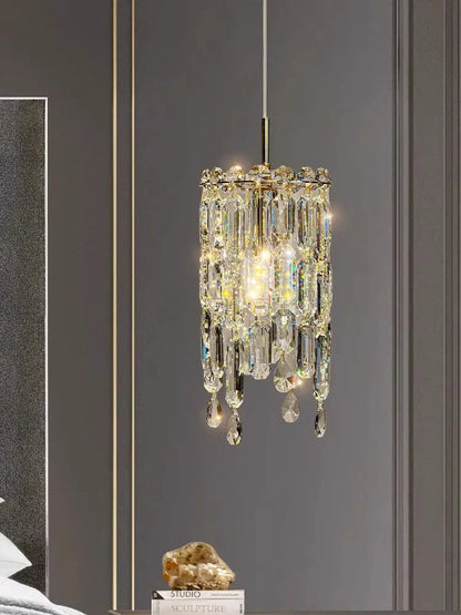DecorBites™ Crystal Bedhead Pendant Light for Master Bedroom, High-End Restaurant Chandelier