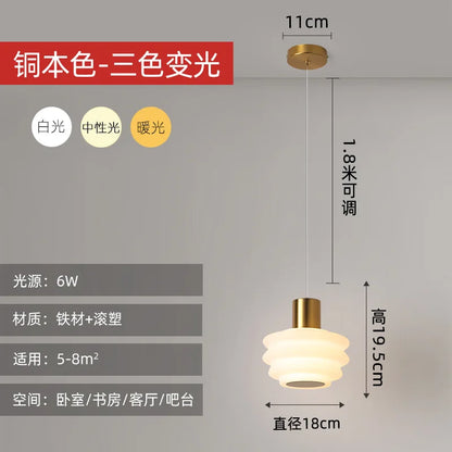 DecorBites™ Acrylic LED Hanging Lamp for Minimalist Bedroom Decor