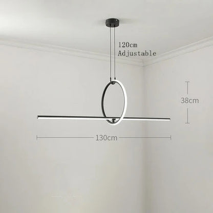 DecorBites™ Geometric Chandelier: Modern Scandinavian Industrial Hanging Lamp Fixtures