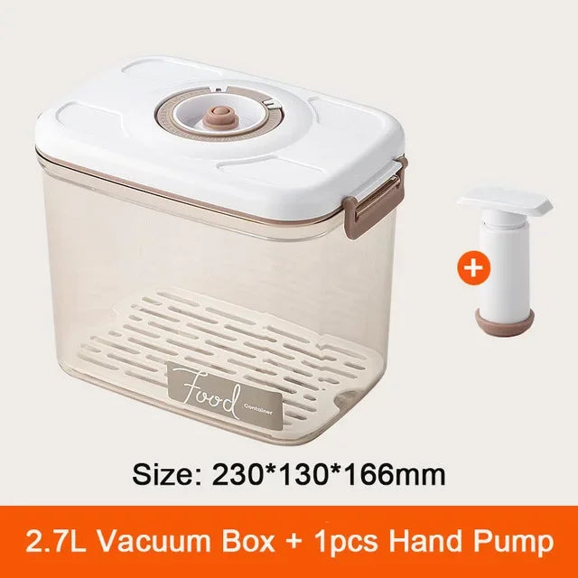 DecorBites™ Fresh-Keeping Vacuum Canister: Large Capacity Food Organizer.