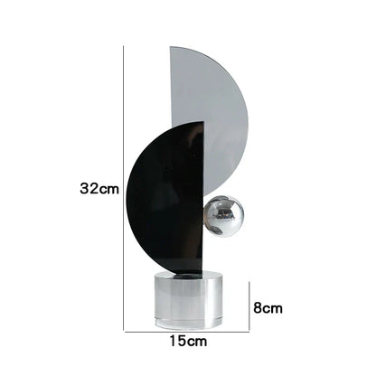 DecorBites™ Geometric Crystal Ornaments Ring Sculpture Home Decor Figurines