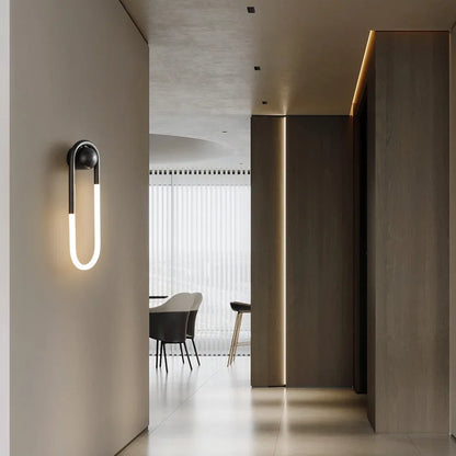 DecorBites™ Ellipse Wall Lights: Gold Black Copper White, 3-Color Dimming