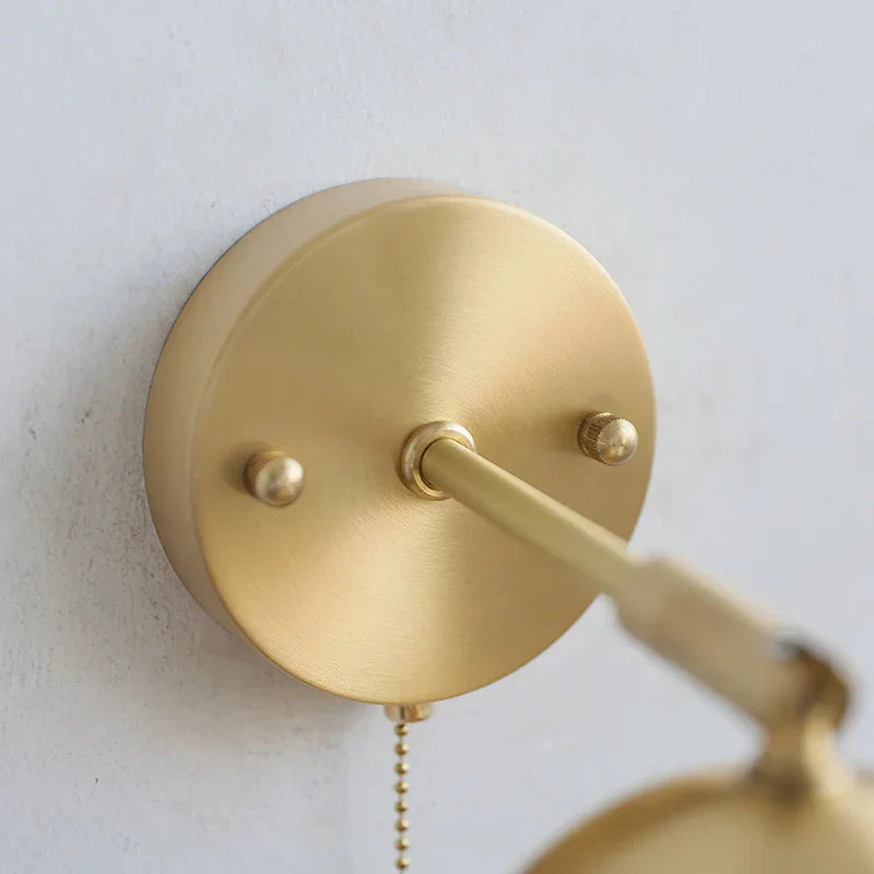 DecorBites™ Copper Wall Light with Pull Chain Switch, Modern Nordic Design