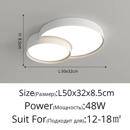 DecorBites™ LED Acrylic Chandelier - Modern Indoor Lighting for Bedroom Kitchen Living Room