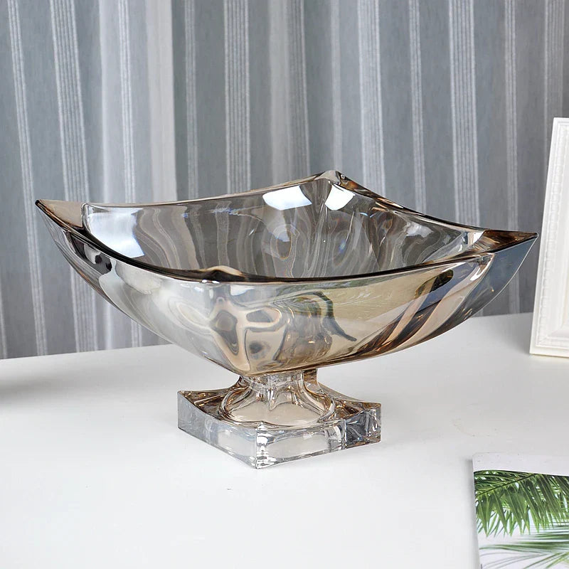 Crystal Glass Fruit Plate