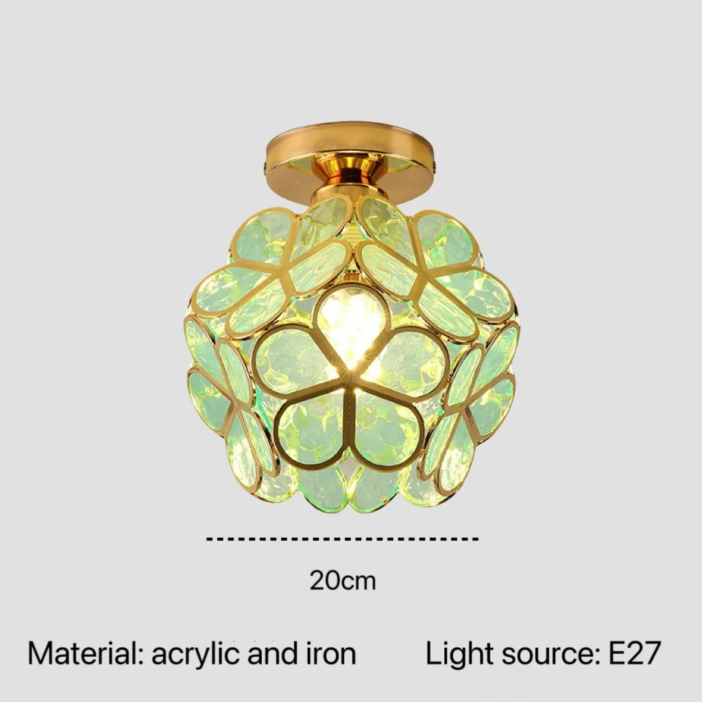 Acrylic Pendant Lamp Flower Design