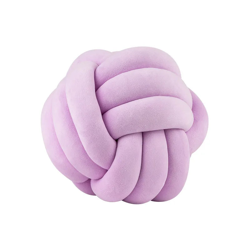 Plush Knot Ball Pillow 28cm Japanese Style