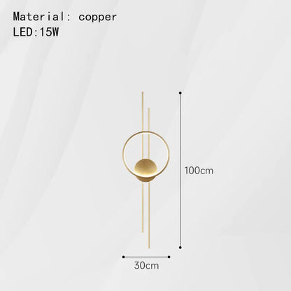 DecorBites™ LED Wall Lights: Elegant Minimalist Sconce with 3 Dimming Modes