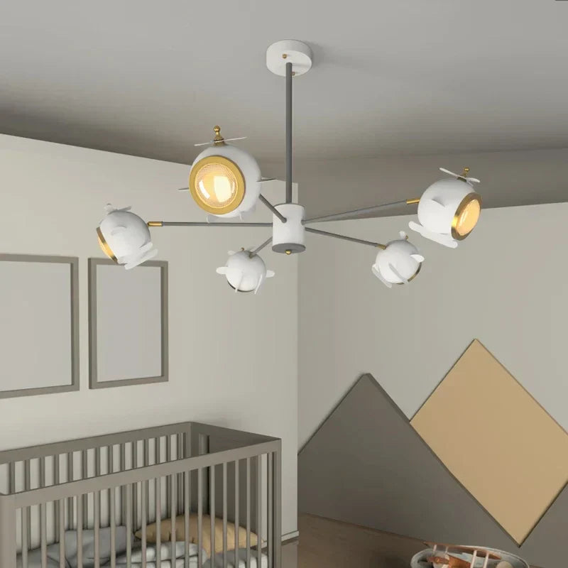 LED Helicopter Chandelier