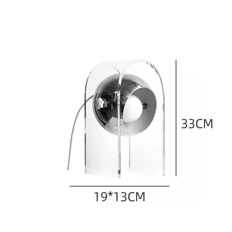 DecorBites™ Acrylic LED Desk Lamp for Bedroom, Study Room, Living Room, Hotel, Indoor Decor