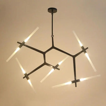 DecorBites™ Glass LED Chandelier Ceiling Light for Modern Nordic Design Home Decor