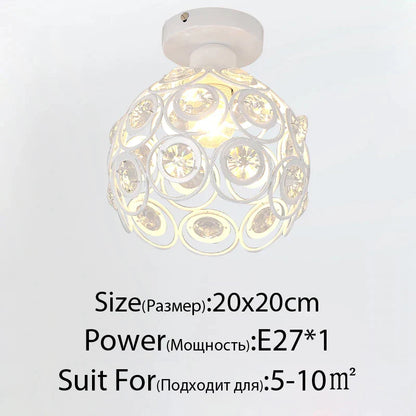 DecorBites™ Crystal Glass Nordic LED Chandelier for Modern Indoor Lighting