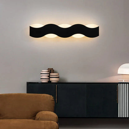 DecorBites™ LED Wave Wall Light for Indoor Corridors, Bedrooms, and Sofas