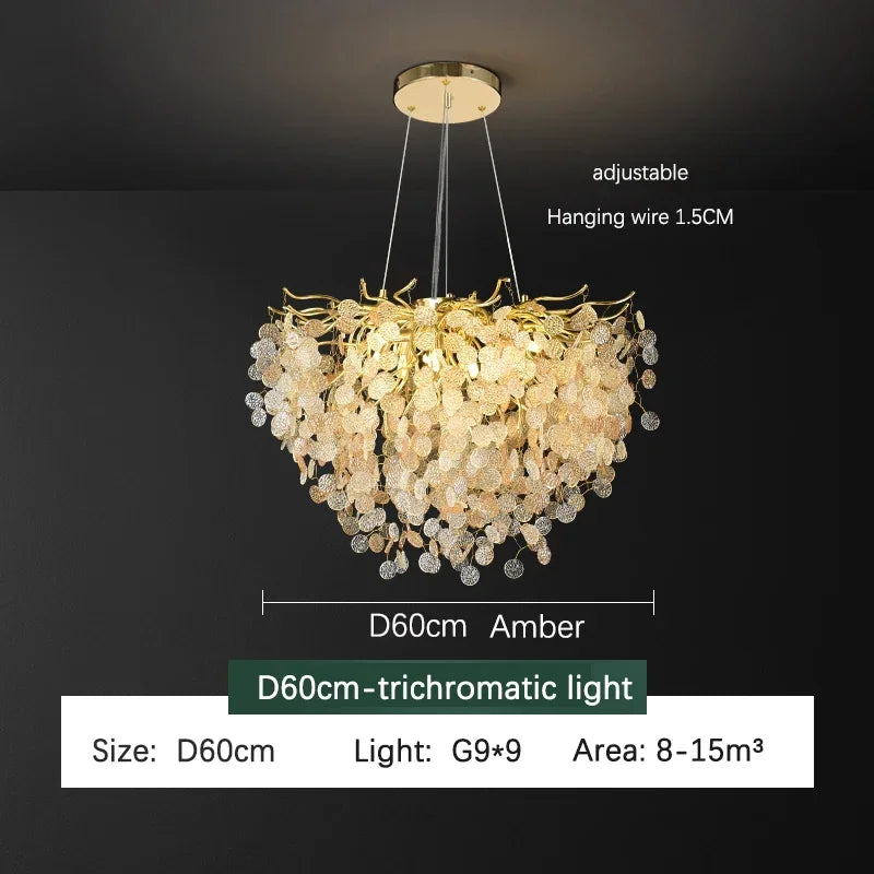 Crystal LED Ceiling Chandelier 120cm Diameter