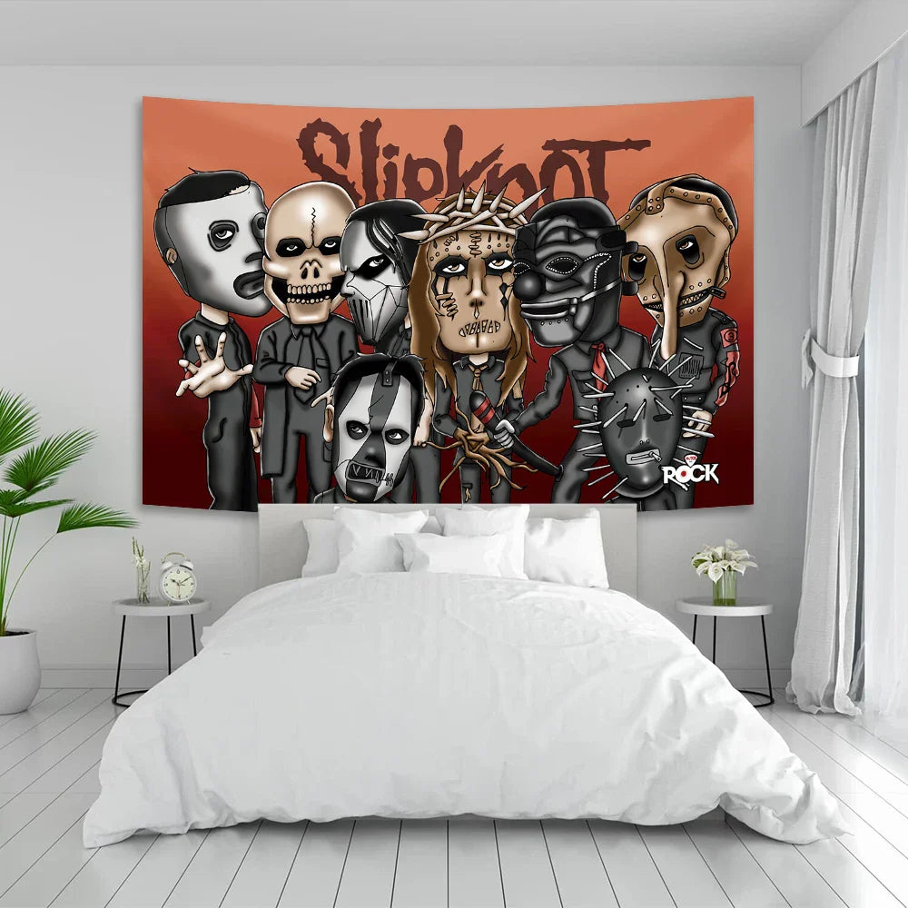 Polyester Music Tapestry Art