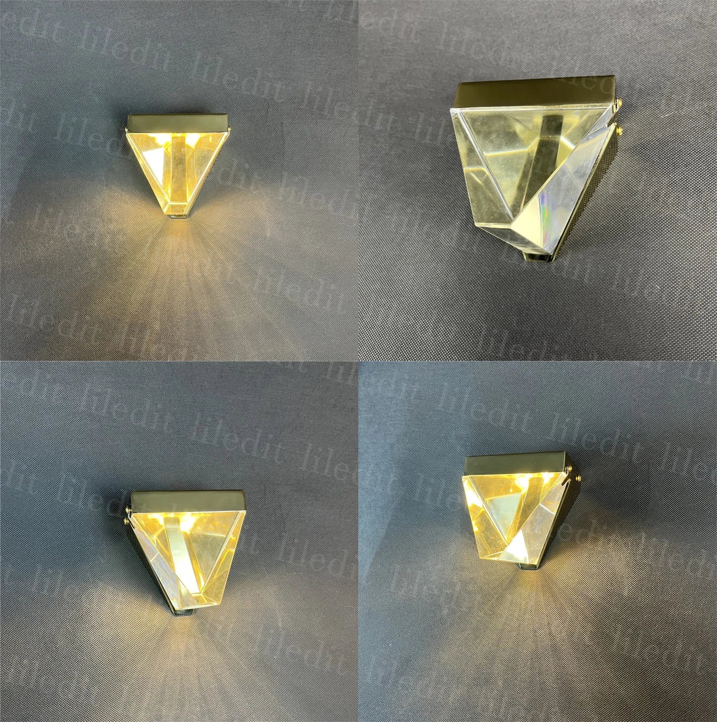 DecorBites™ Crystal Wall Sconce Light for Living Room Bedroom Hallway Lighting