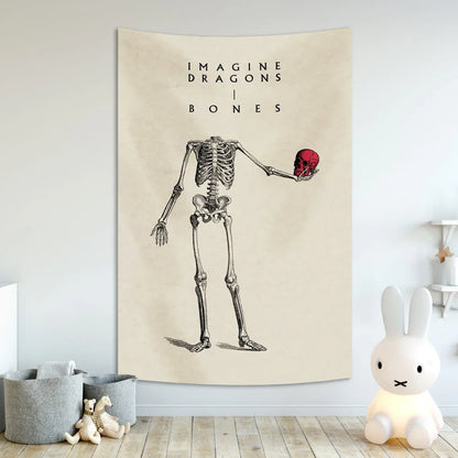 DecorBites™ Imagine Dragons Band Poster Tapestry Rock Singer Wall Art Banner Decoration