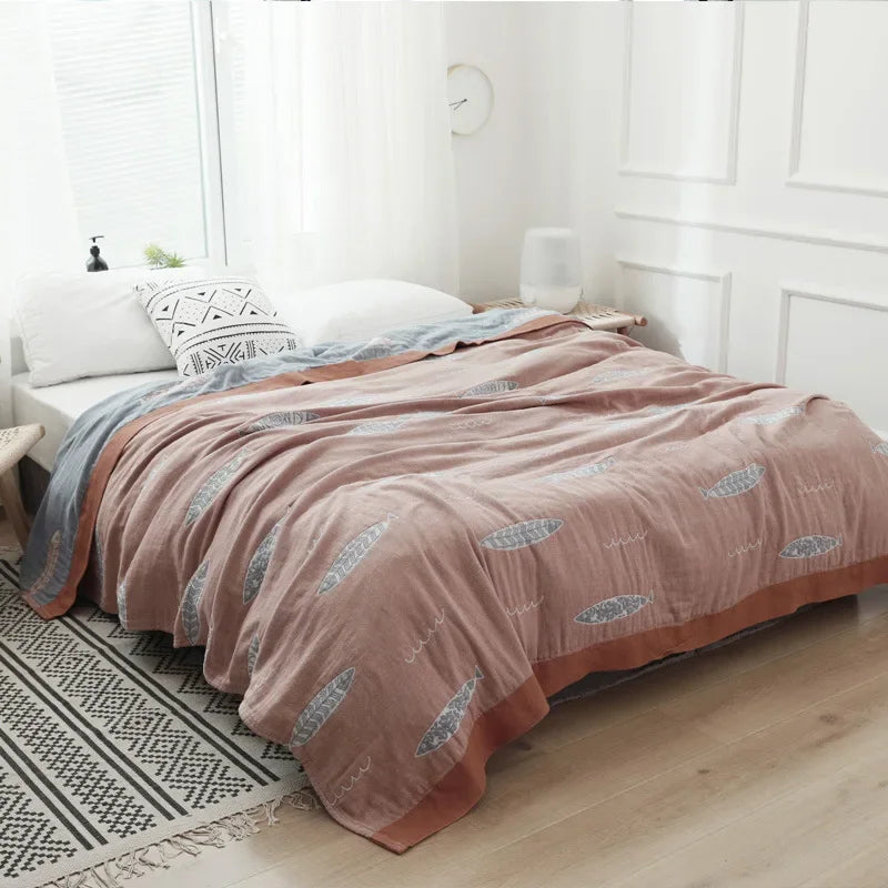 Cotton Fish Gauze Blanket