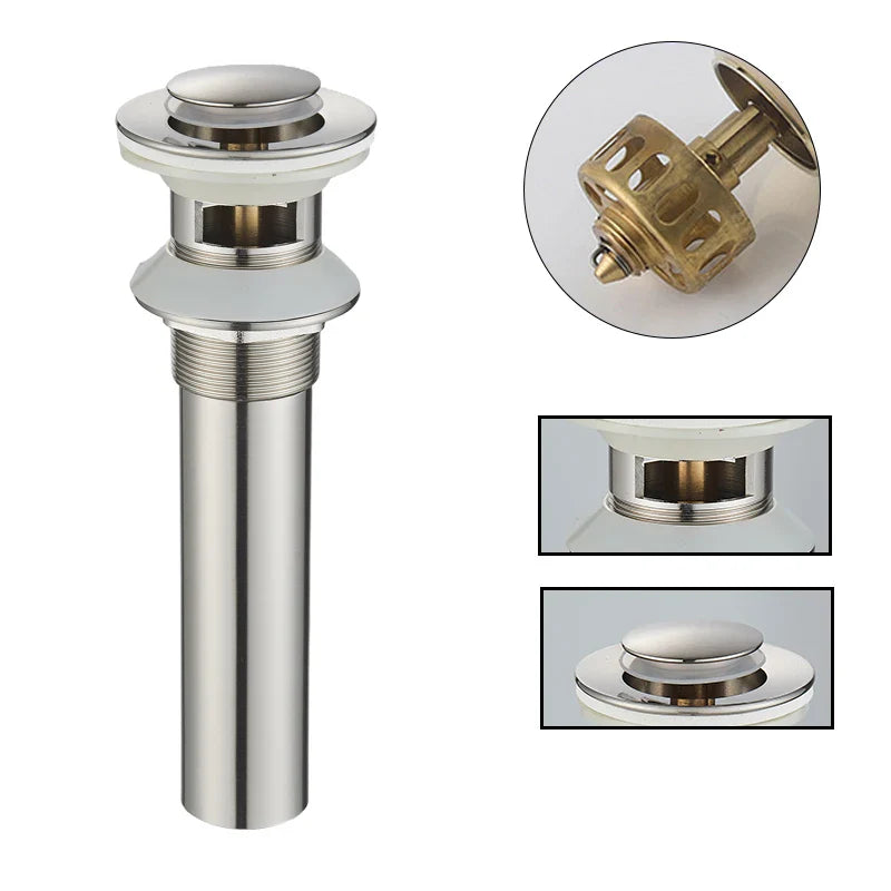 Gold Round Pop-up Drain