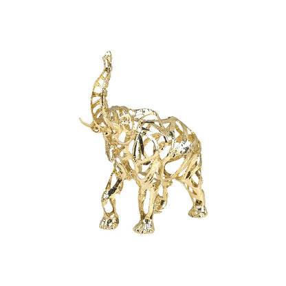 DecorBites™ Golden Openwork Animal Sculpture Set for Home Decoration