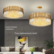 Golden Crystal Dining Chandelier