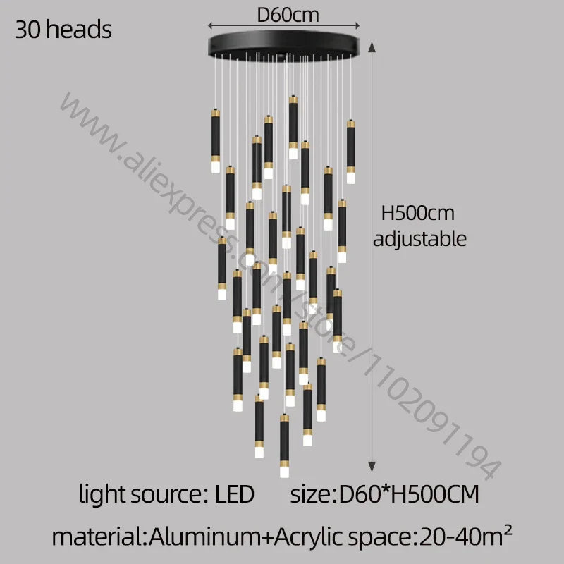 Nordic Acrylic LED Chandelier