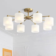 Black Gold Ceiling Chandelier 8-Head 89cm